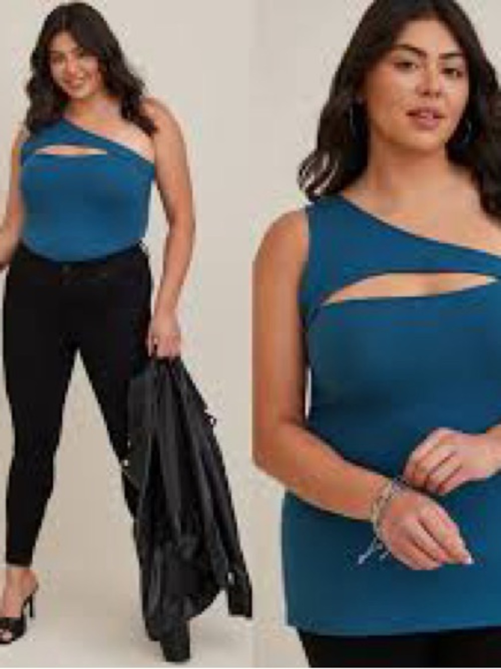 Torrid Foxy Cutout One Shoulder Top NWT